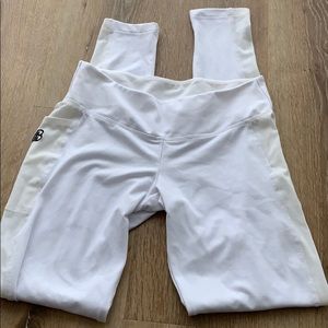 Built Apparel mesh white fitness legging